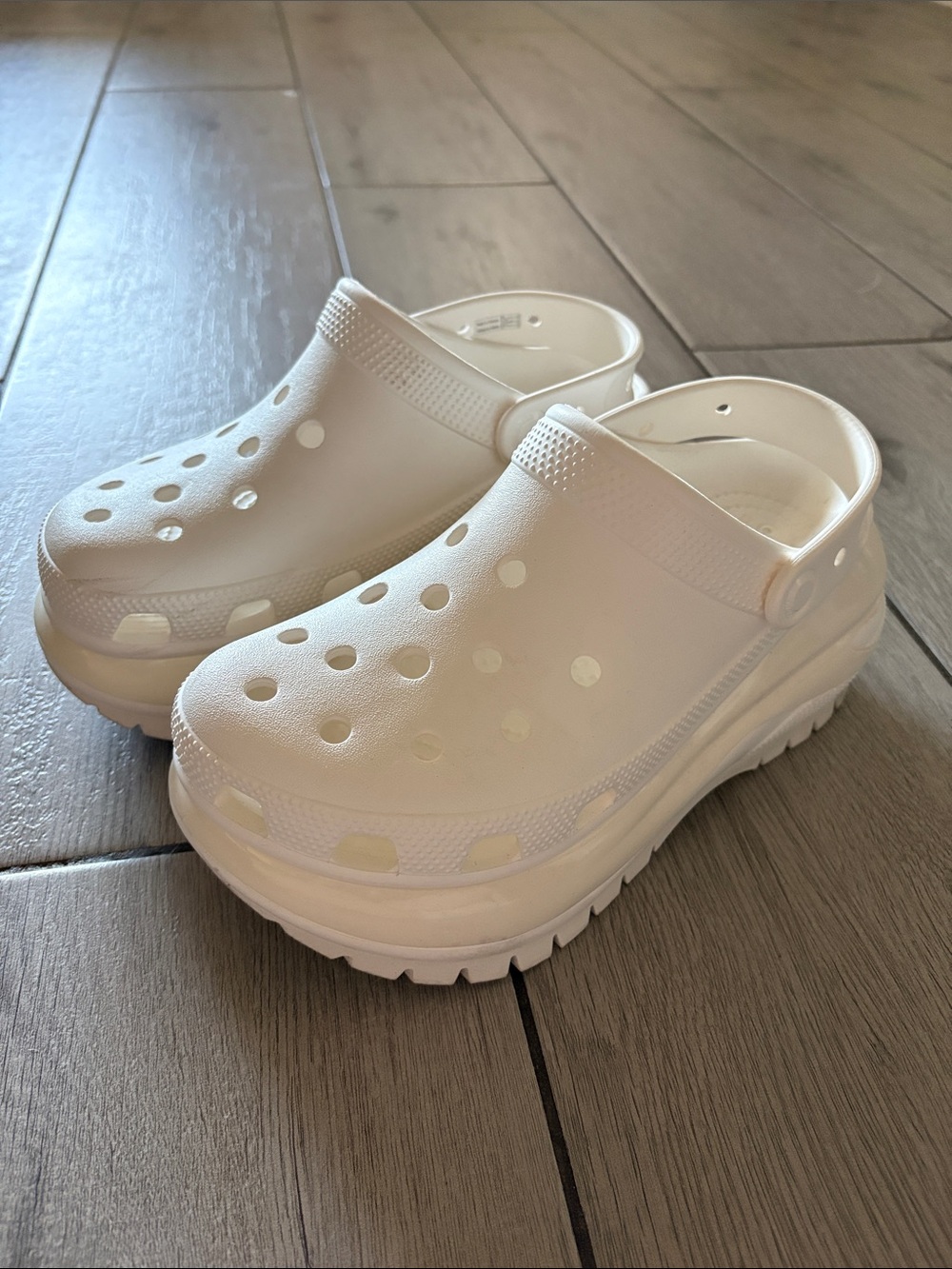 Women’s White Platform Crocs